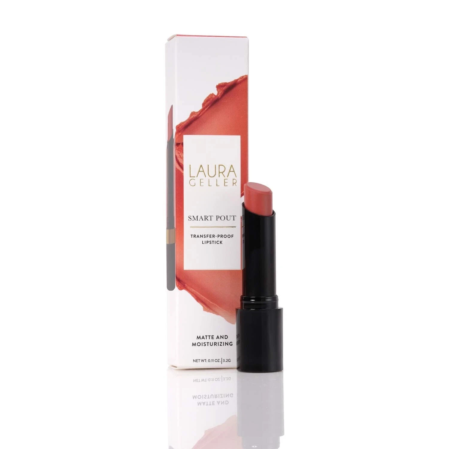 NIB Laura Geller Smart Pout Transfer-Proof Matte Lipstick 0.11 oz CLEVER