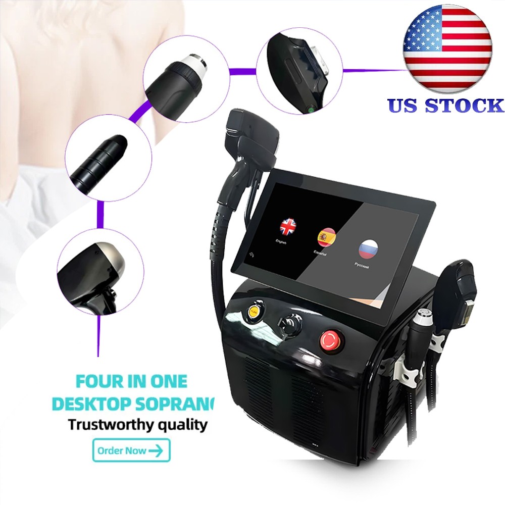 4-in-1 Diode Laser Pico IPL RF Hair Removal Skin Rejuvenation Tattoo Removal