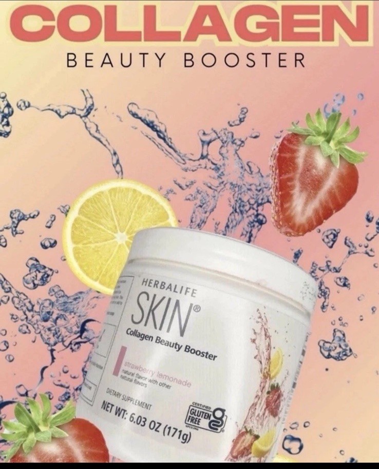 Herbalife SKIN Collagen Beauty Booster✨ – 🍓 Strawberry Lemonade, 6.03 oz