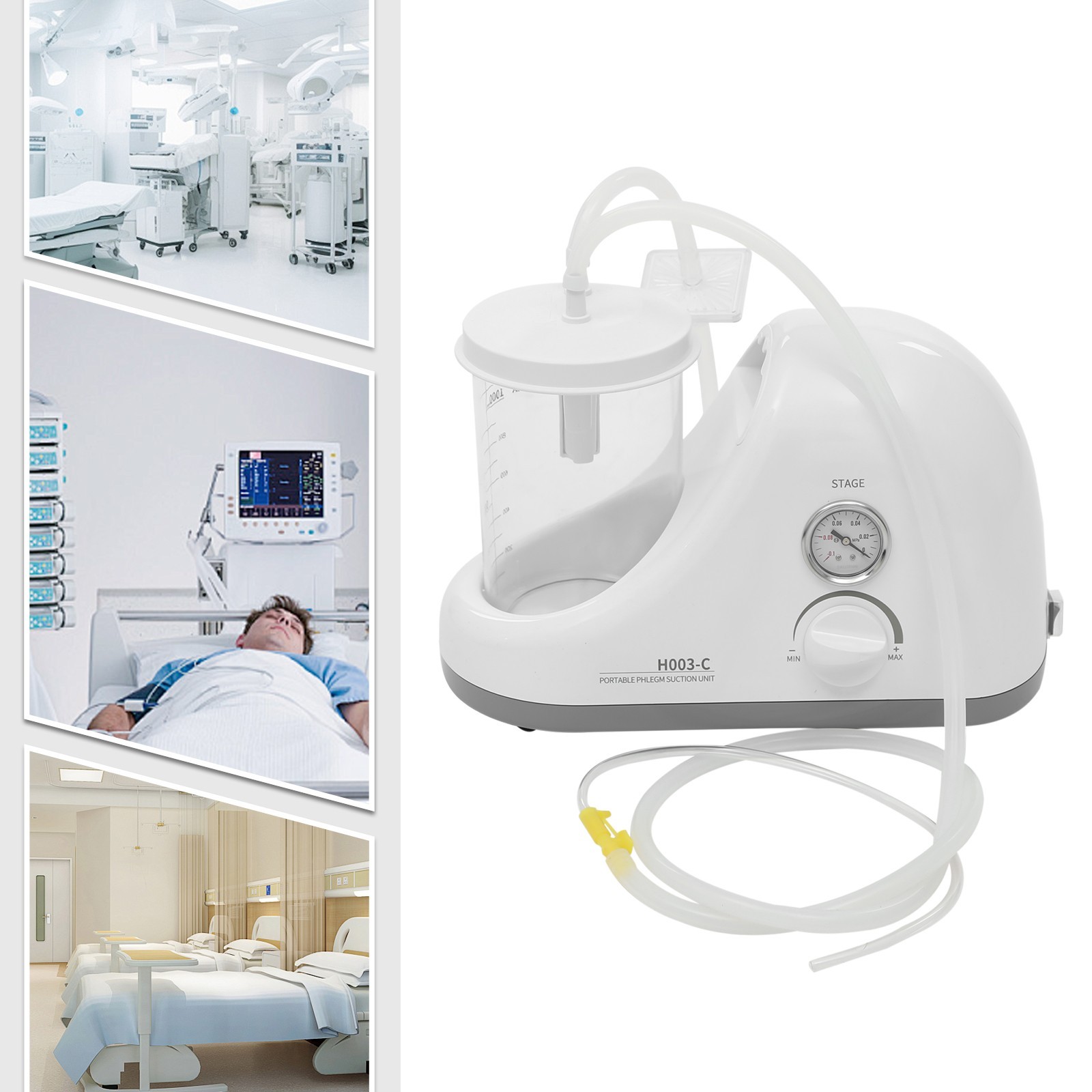 Portable Phlegm Suction Machine, Portable Phlegm Suction Unit AC 110V 250W