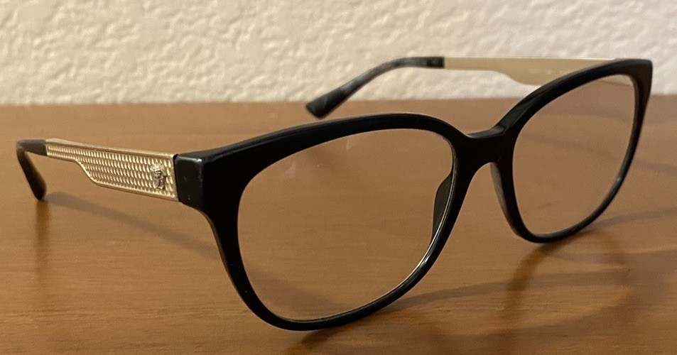 Versace Eyeglasses MOD. 3240 GB1 Black & Gold Frame Italy 54[]16 140 Frames Only