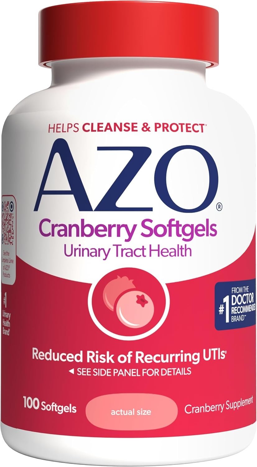 AZO Cranberry Supplement, Made with Concentrated Whole Fruit Cranberry Powder to