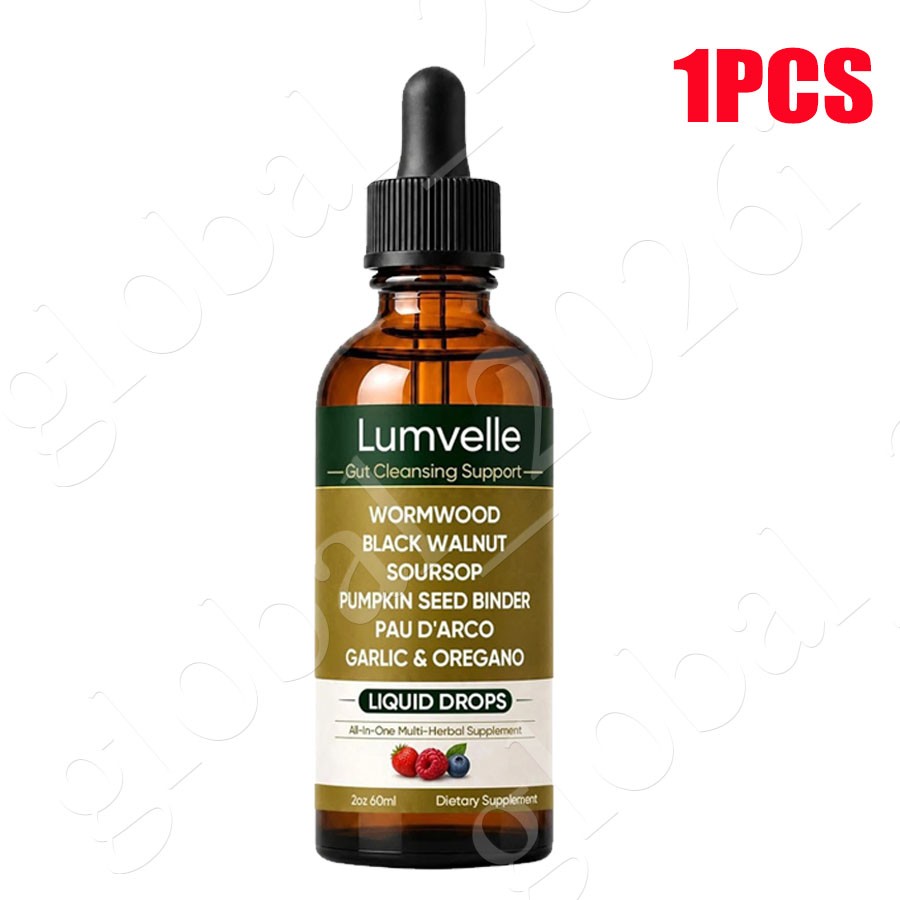 Lumvelle Wild Harvested Wormwood Liquid Drops 60ml Gut Cleanse Digestive Herbal