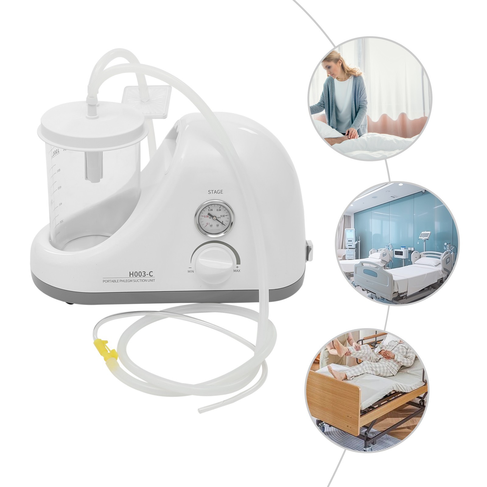Portable Phlegm Suction Machine, Portable Phlegm Suction Unit AC 110V 250W