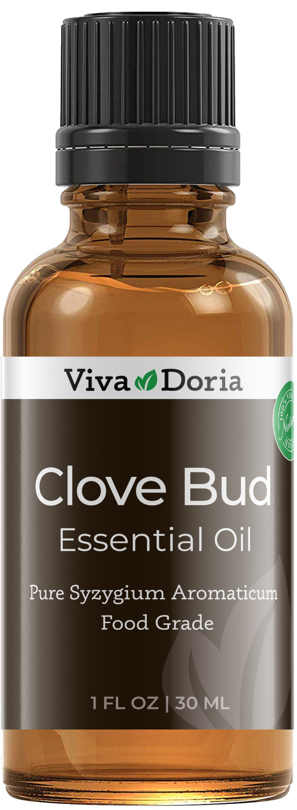 Viva Doria 100% Pure Clove Bud Essential Oil, Undiluted, Food Grade 1 fl oz