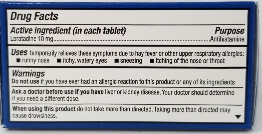Major Allergy Loratadine 10mg Tablets 300ct -Expiration Date 08-2025