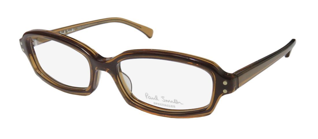 NEW PAUL SMITH 431 GLASSES UNISEX FULL-RIM JAPAN PLASTIC BROWN DESIGNER CARCHO