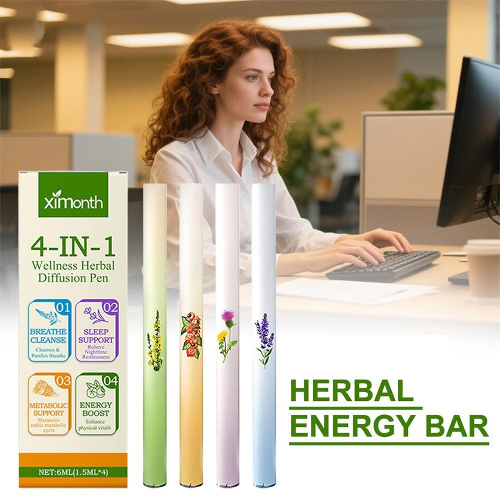 4X Natural Herbal Diffuser with Mullein Thyme Mint for Lung Health and Fresh Air