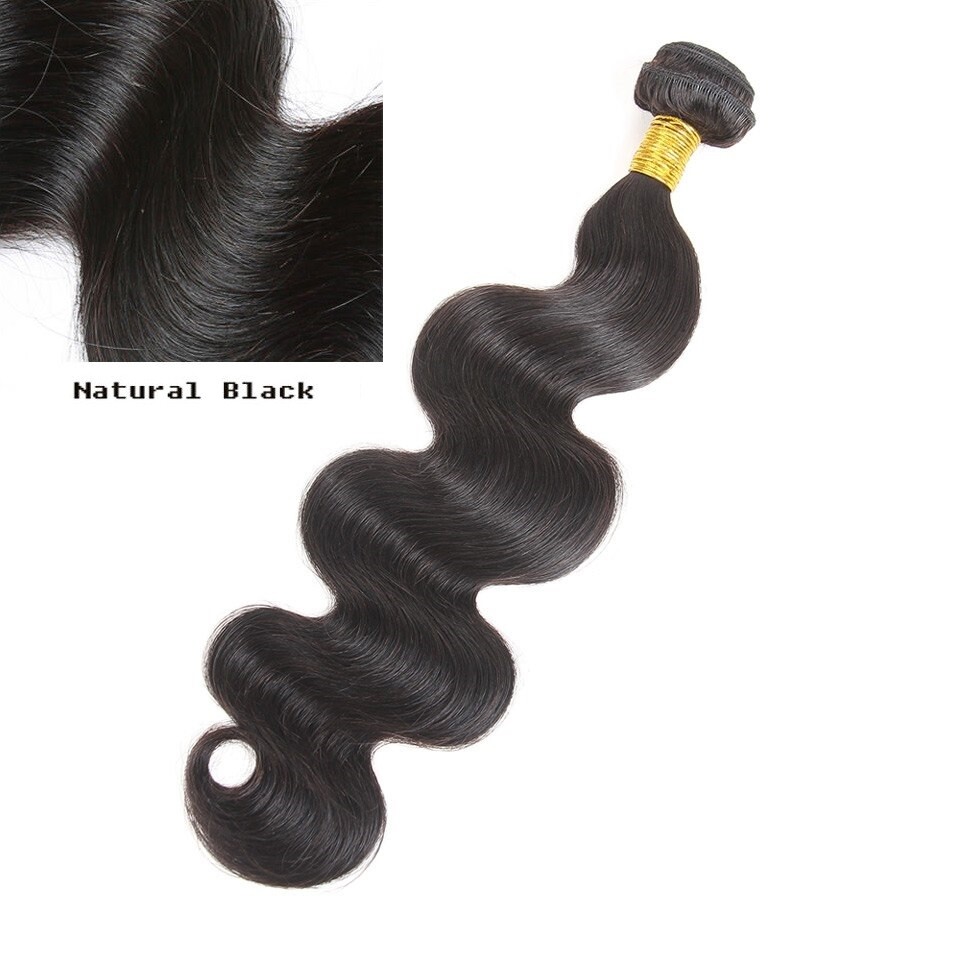 Brazilian Indian Wavy Human Hair Weave Virgin Remy Sew In Body Wave 1 or 3 Bundl