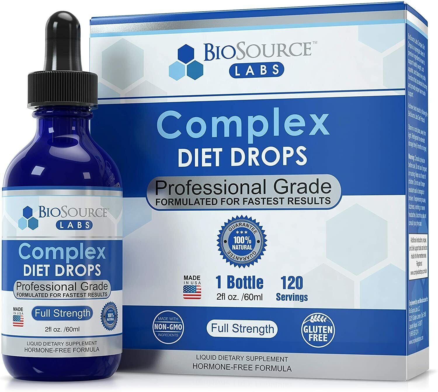 BioSource Labs Complex Diet Drops Full Strength Natural Weight Management Drops