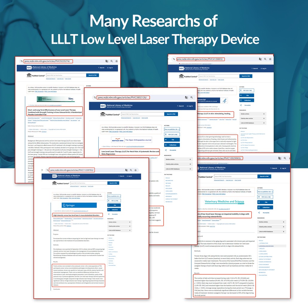 LLLT 25 Diodes Class 4 Laser Therapy 6808nm 10W Arthritis Relief for Home Use