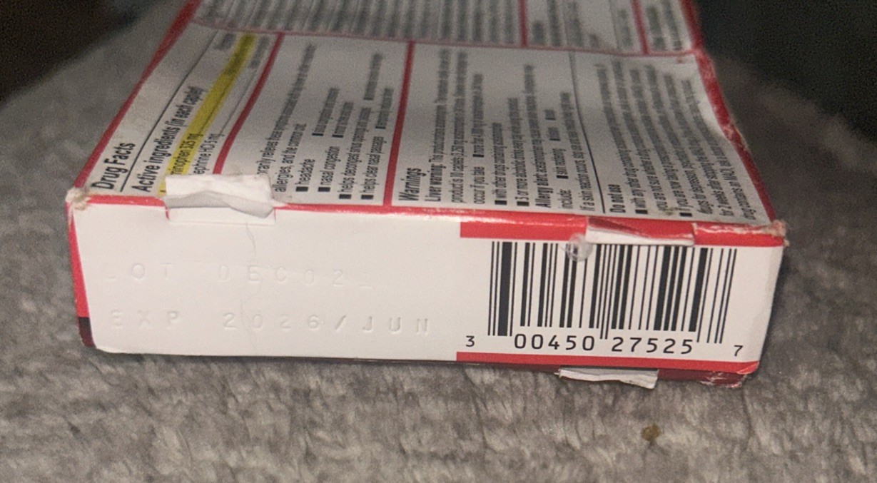 Tylenol Sinus + Headache Daytime Non-Drowsy For Adults 24 Caplets Exp 06/26