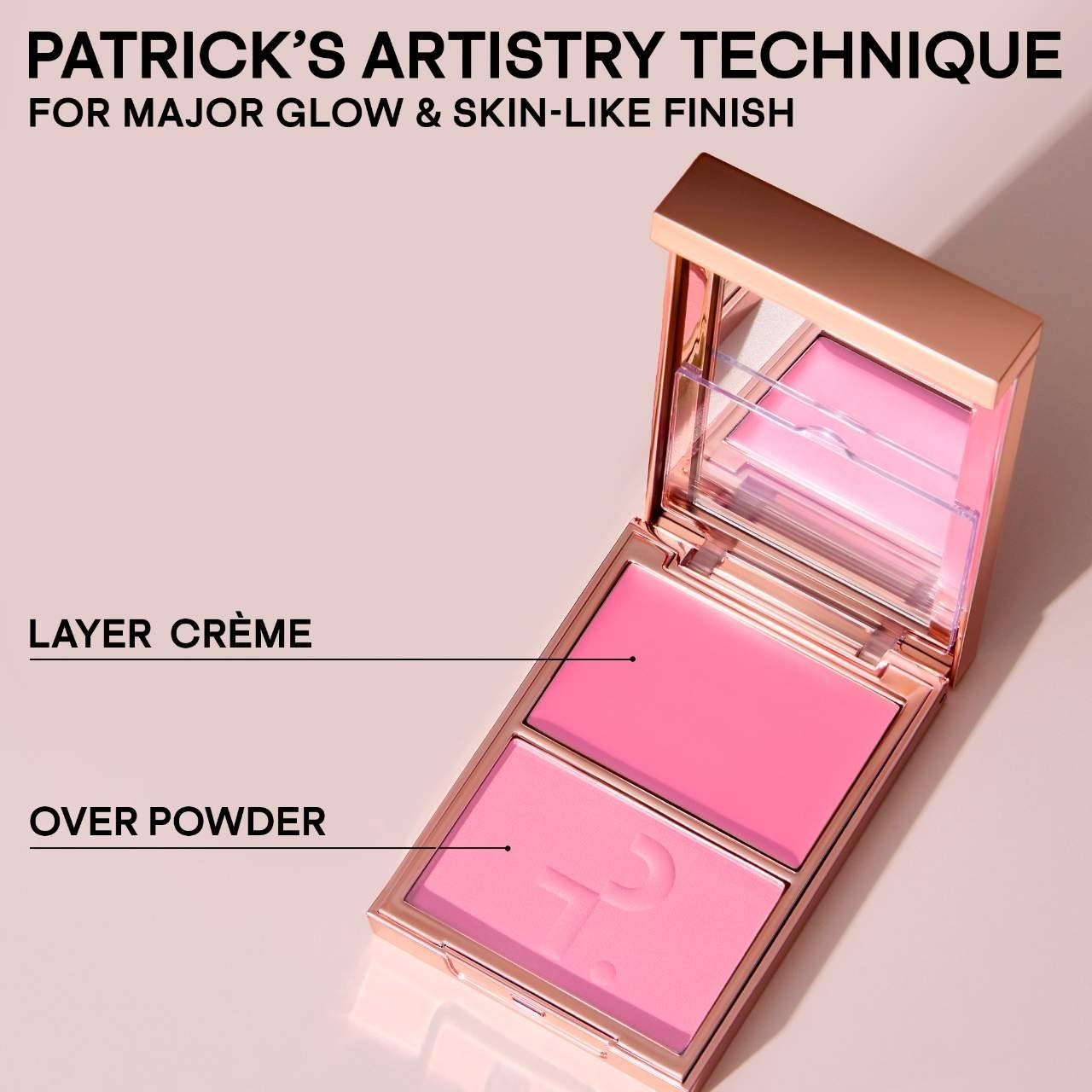 PATRICK TA Authentic Major Headlines Double-Take Crème&Powder Blush Duo 16Colors