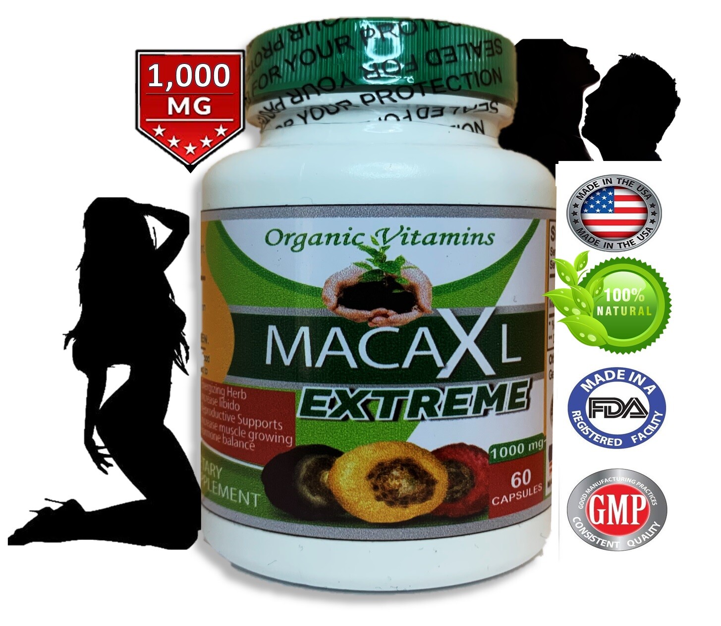 MACA ROOT 1000 MG POTENCY SUPPORT POWER ENERGY PILLS PERFORMANCE