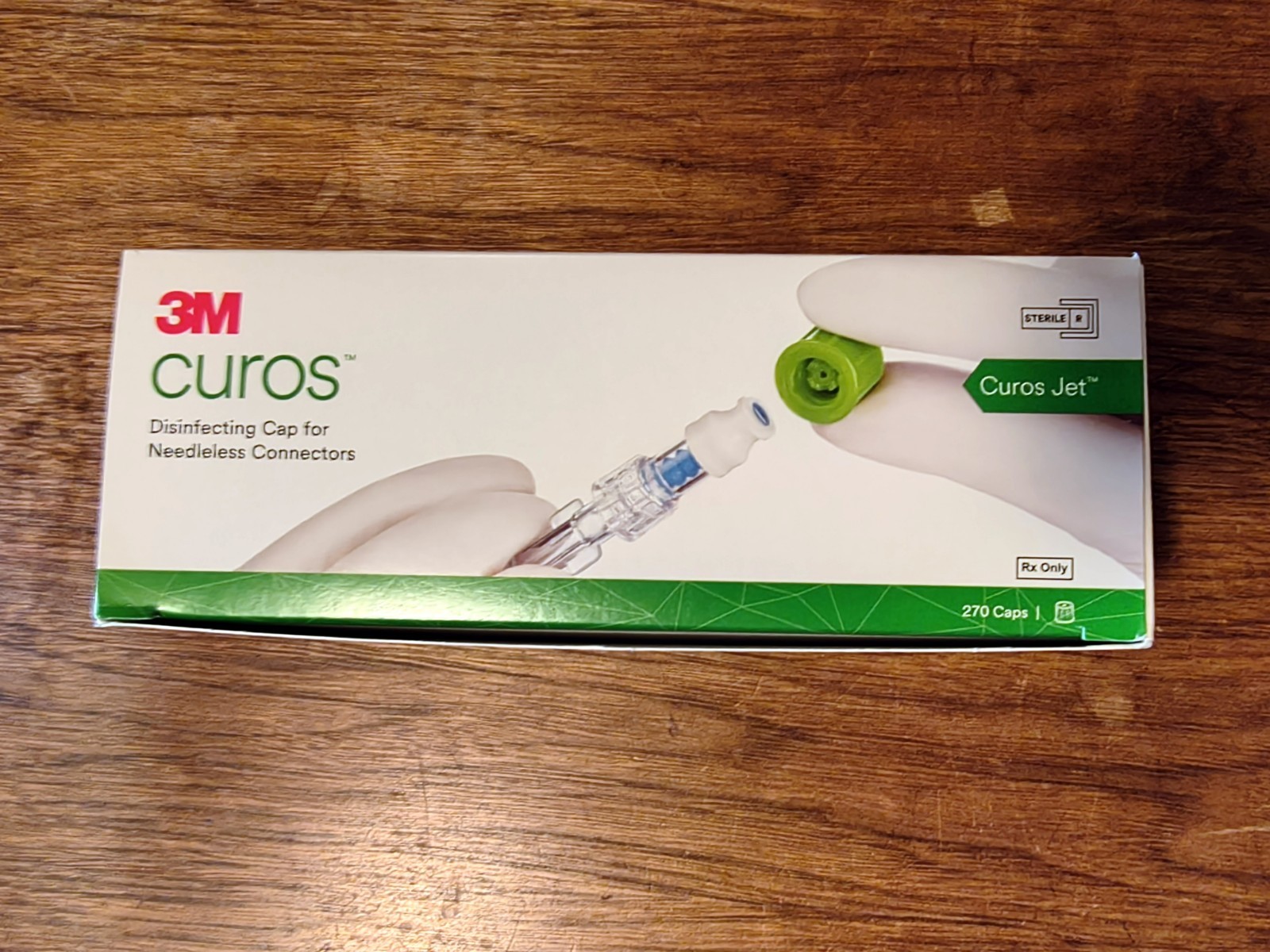 3M Curos Disinfecting Cap for Needleless Connectors 270/Box CFJ1-270 ex 02/2029