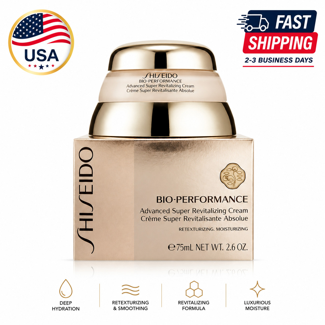 NEW Shiseido Bio-Performance Advanced Super Revitalizing Cream 75mL 2.6oz Fast S