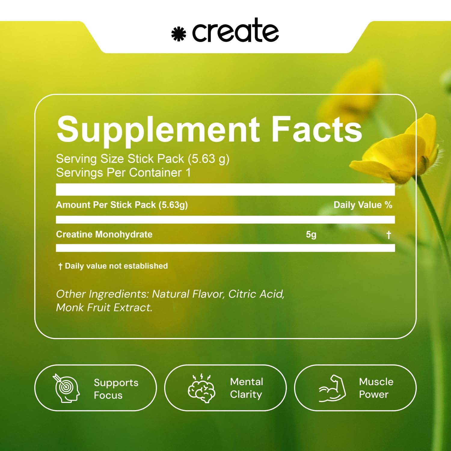 Create Single Serve Creatine Monohydrate Powder – 5g Creapure Creatine | Rede…