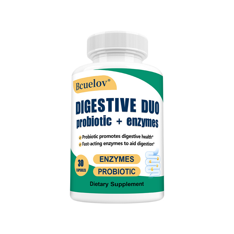 Digestive Probiotics + Enzyme Capsules – Gastrointestinal Health + Balance