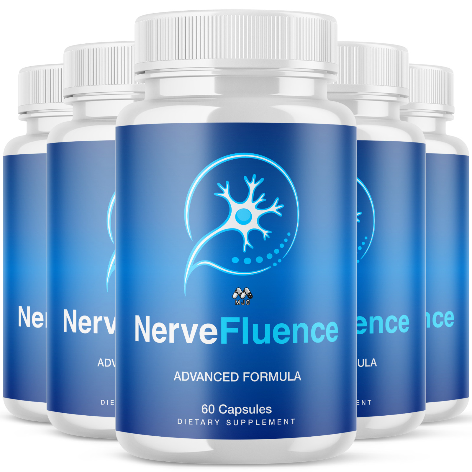 (5 Pack) NerveFluence Advanced Nerve Support Max Strength Nerve Fluence 300 Caps