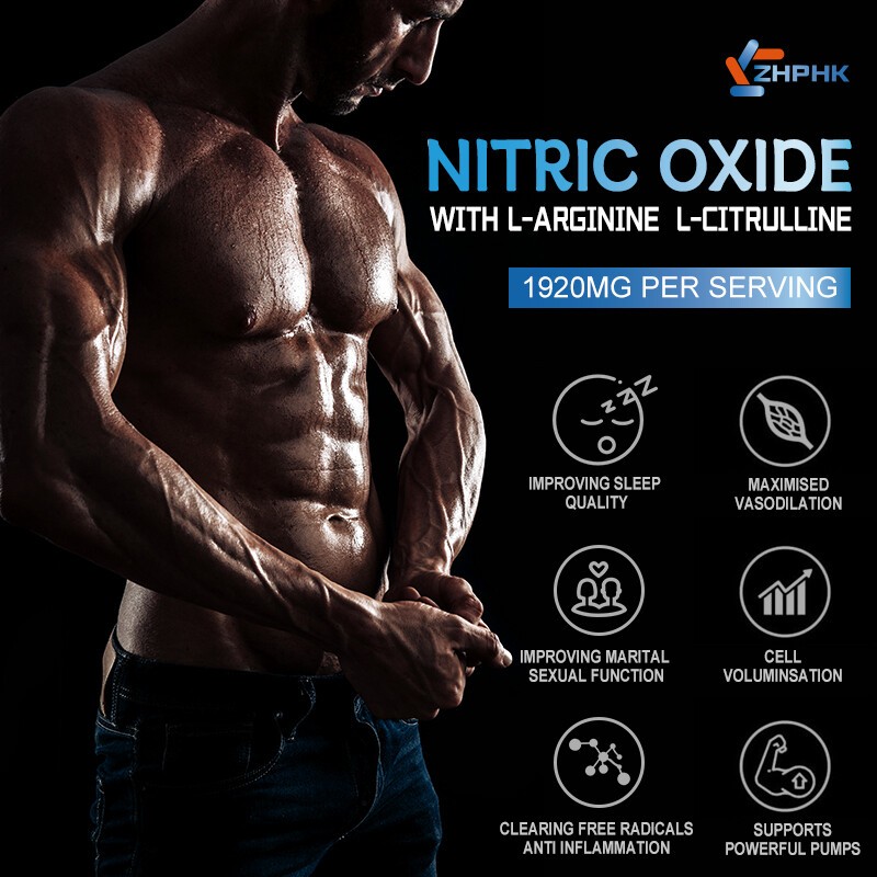 Nitric Oxide & Circulation Booster L-Arginine, L-Citrulline | Extra Strength