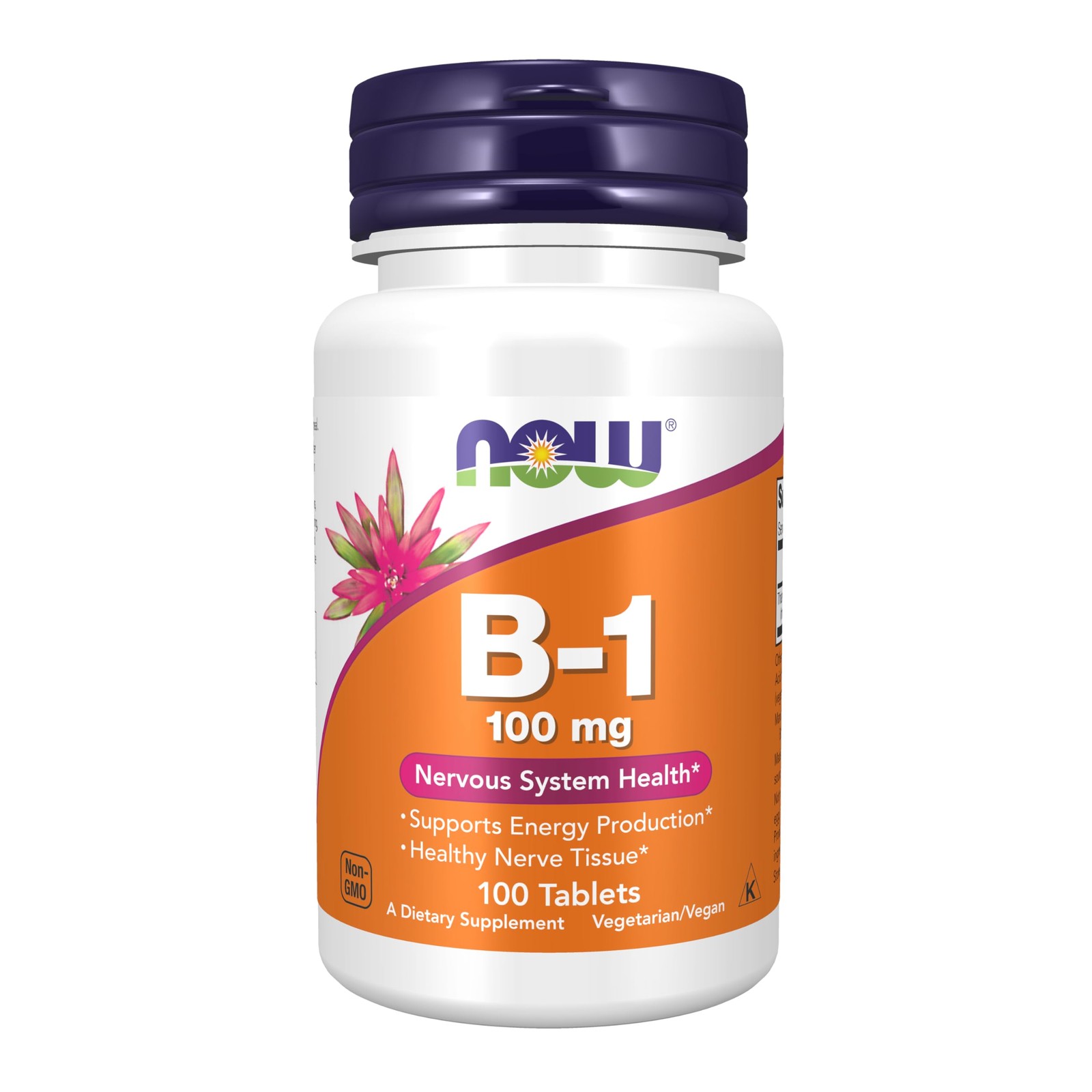 NOW Foods Supplements, Vitamin B-1 100 mg, 100 Count (Pack of 1), White