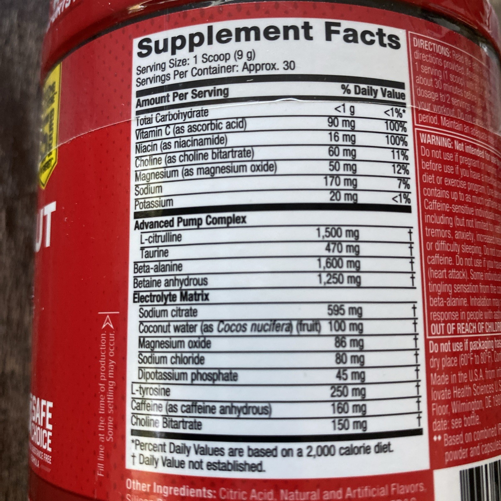 Pre-Workout Explosion 2.0 Fruit Punch 9.52 oz EXP 06/2027 Extreme Energy