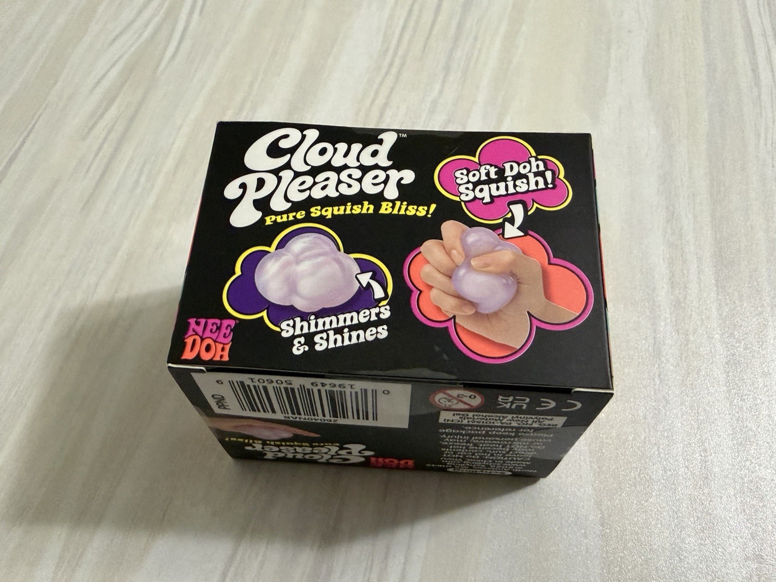 Nee Doh Cloud Pleaser Purple Squeeze Ball Soft Doh Squish Gel 3.5 in