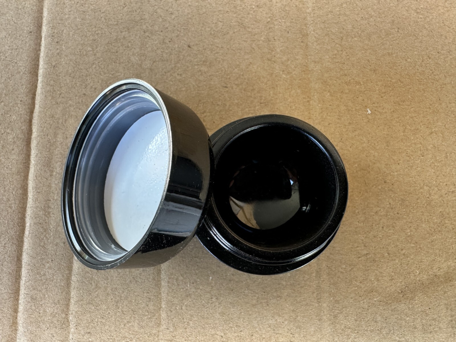 7ml UV Resistant Glass Concentrate Clear Jar, Child Resistant Black Lid – 400ct