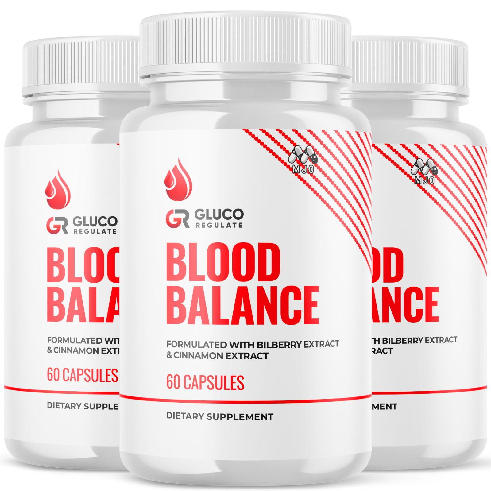 (3 Pack) Gluco Regulate Advanced Support Blood Sugar Supplement 180 Capsules