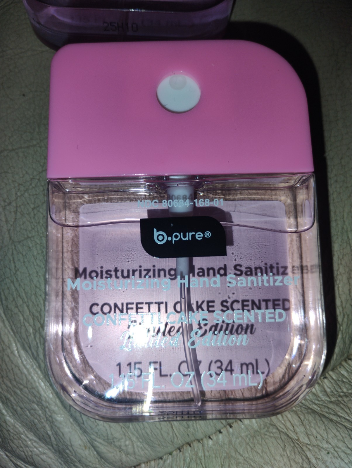 b pure moisturizing hand sanitizer confetti cake scented limited edition