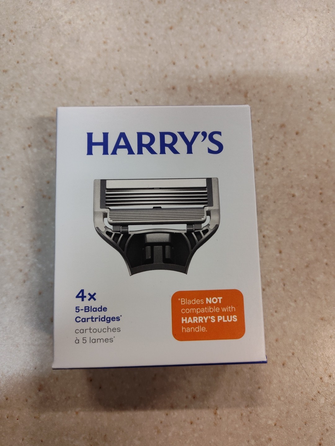 Harry’s Men’s Razor 5-Blade Cartridges Refill (Pack of 4)