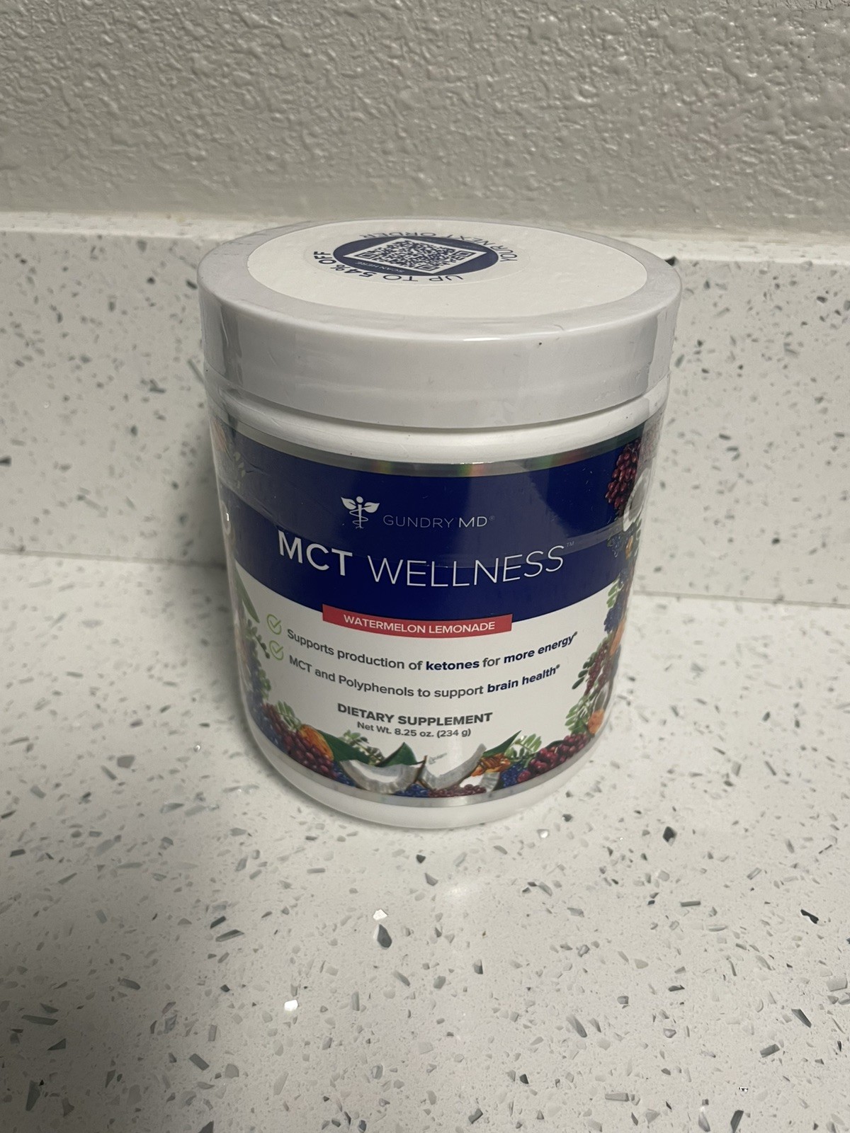 Gundry MD MCT Wellness – Watermelon Lemonade 8.25 oz – Dietary Supplement