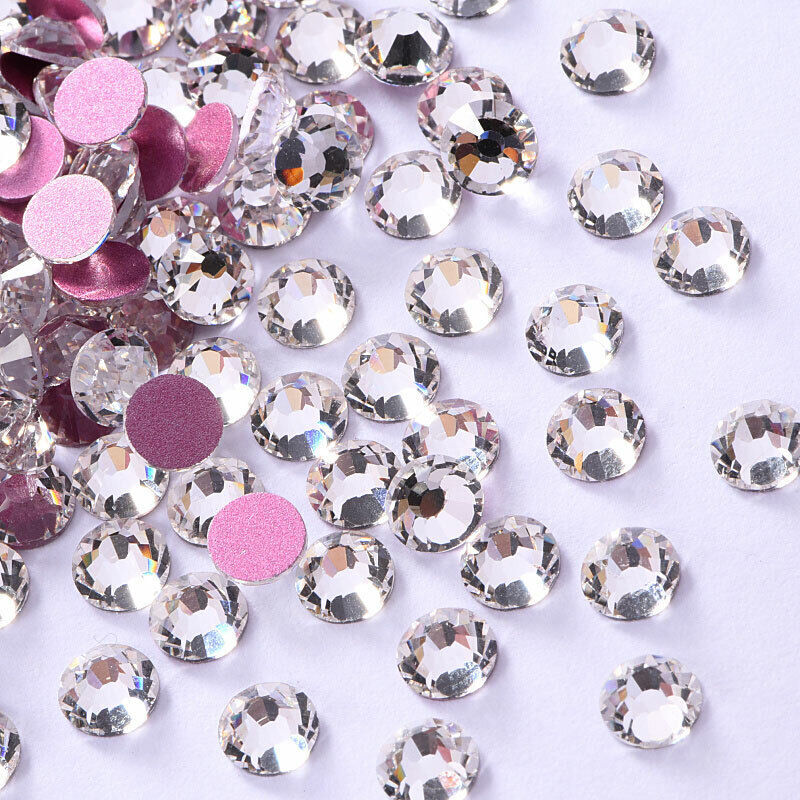 1440pcs Nail Art Rhinestones Glitter Diamond Crystal Gems 3D Tips DIY Decoration
