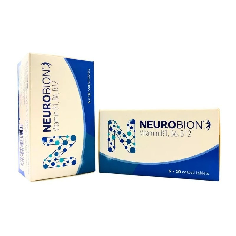Neurobion Vitamin B1 B6 B12 60 Coated Tablets Nerve Health Supplement +FREE SHIP