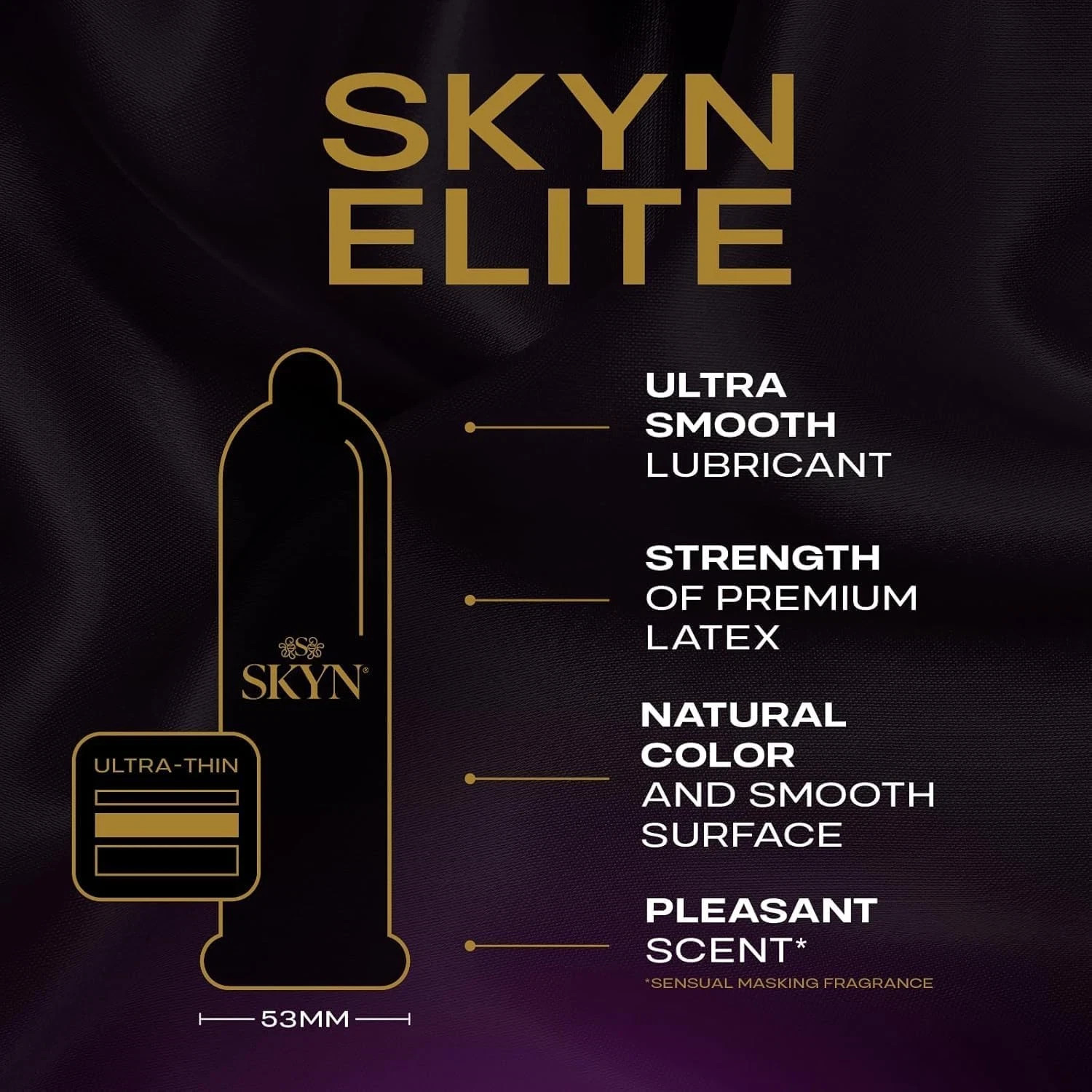 Elite – 36 Count – Ultra-Thin, Lubricated Latex-Free Condoms