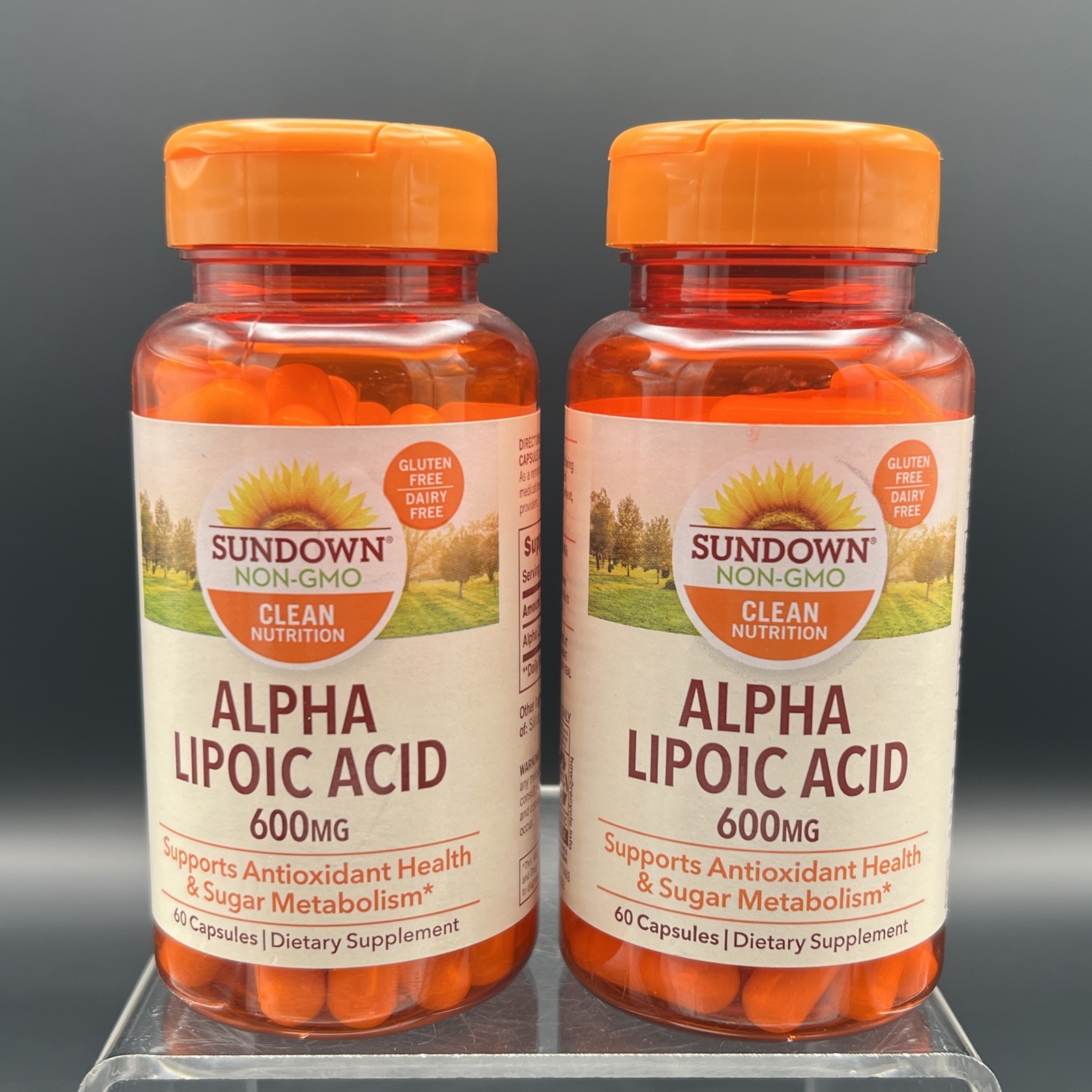 2 Pack! Sundown Alpha Lipoic Acid 600mg Antioxidant- Sugar Metabolism 60ct 7/26