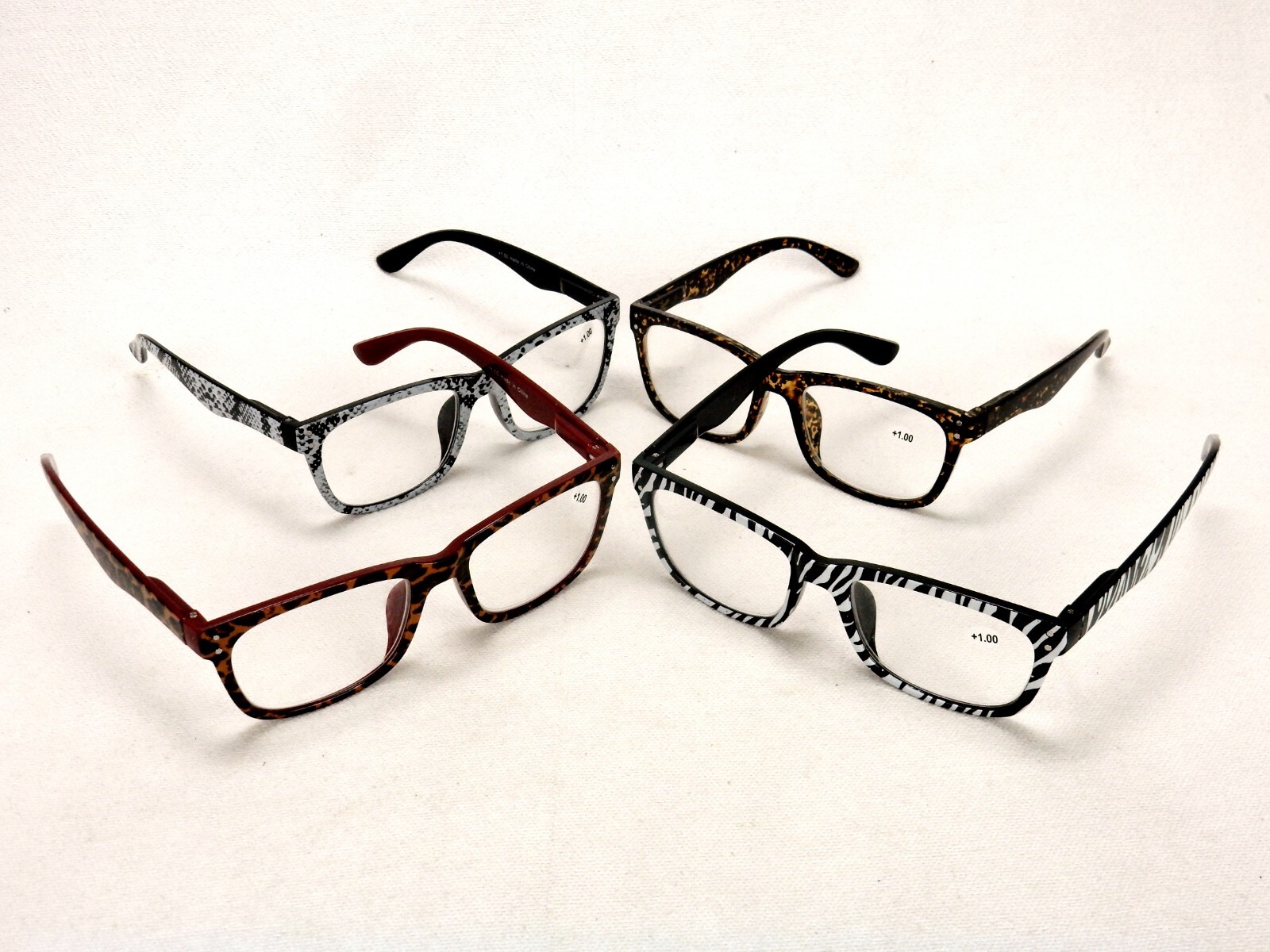 Animal Print Reading Glasses, Assorted Colors/Styles/Strength, Koenig/Kinglsey