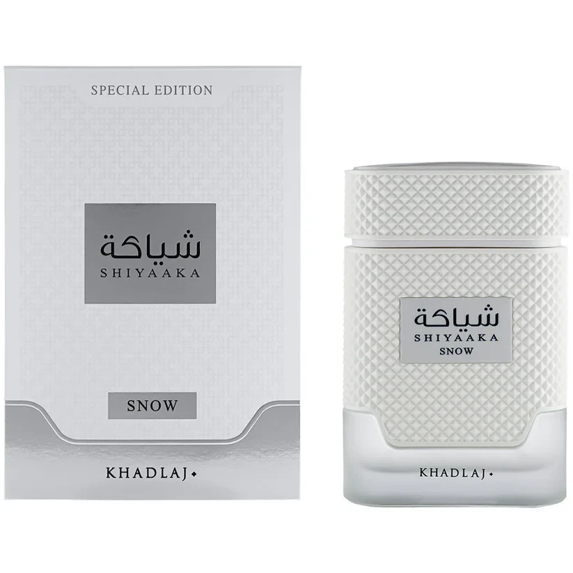 Khadlaj Shiyaaka Snow Eau De Parfum Men 3.4 Oz 100ml Fresh Citrus Woody