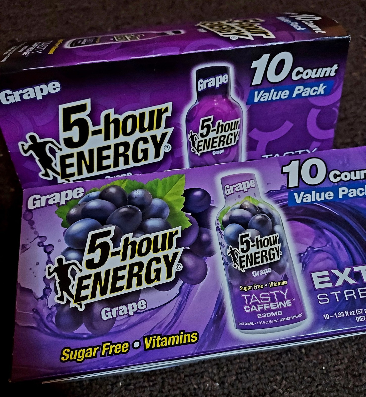 2 – 5-Hour Energy Grape X-Strength, Sugar Free, 20 Bottles total 5/28 3/28 exp