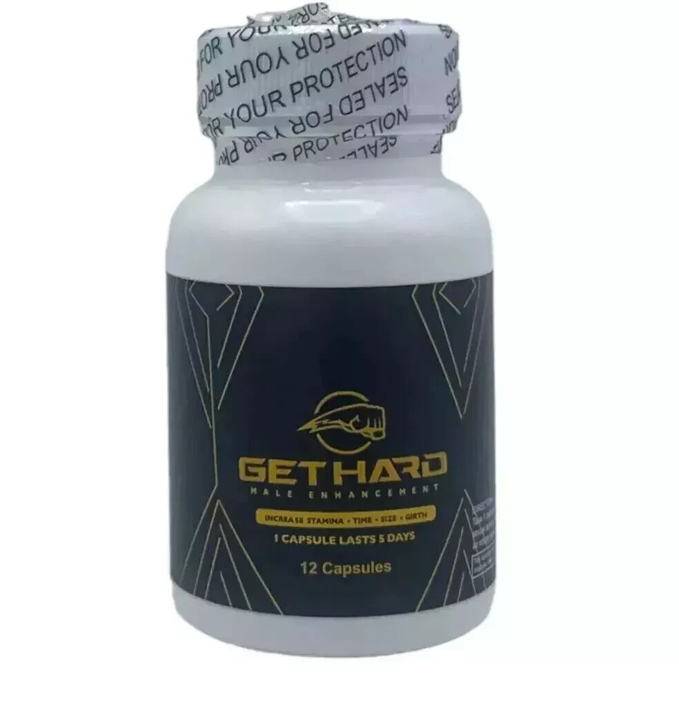 Get Hard Fast Acting Male Enhancement Test Booster Male Performance 12 Pills.
