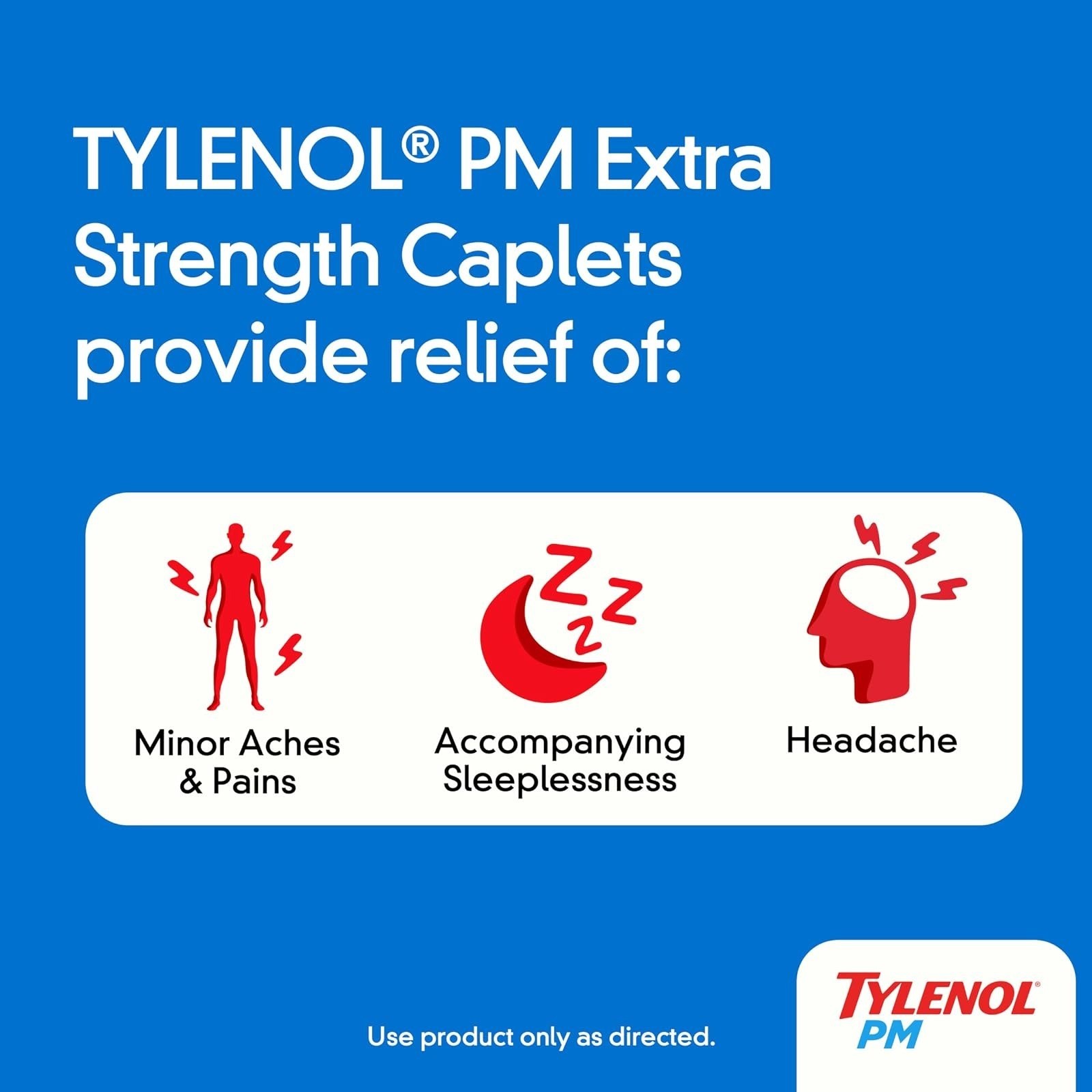 Tylenol PM Extra Strength Nighttime Pain Reliever & Sleep Aid 24 ct