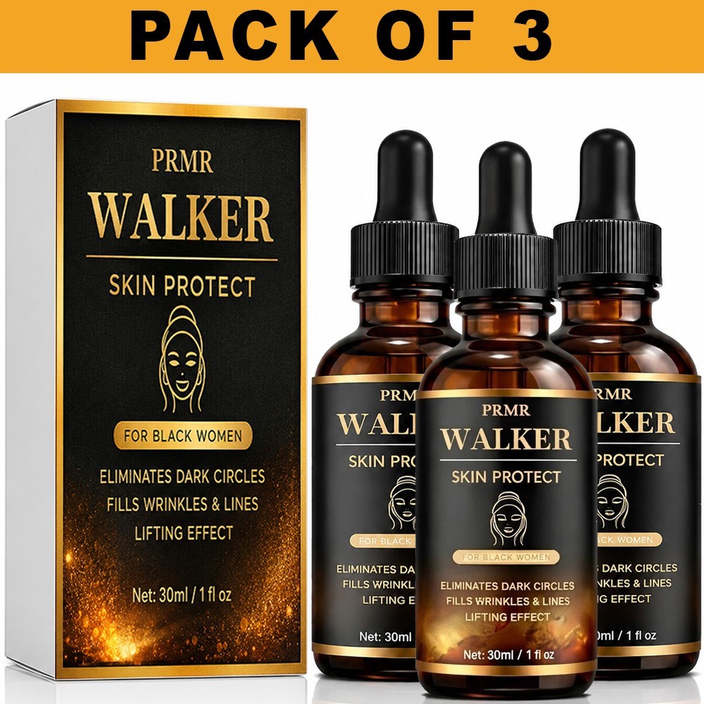 3 Pack x Walker Skin Protect Anti Aging Wrinkle Serum With Retinol Vitamin C 1oz