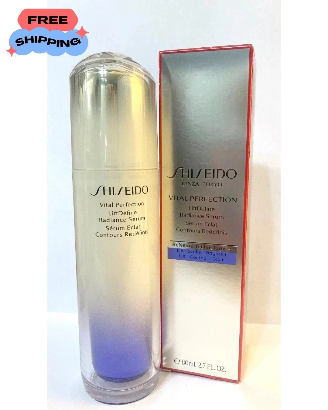 Shiseido Vital Perfection LiftDefine Radiance Serum – Large Size 80mL / 2.7 Oz