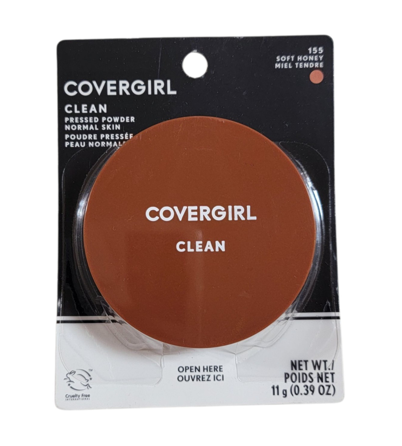 COVERGIRL CLEAN PRESSED POWDER 155 SOFT HONEY ORIGINAL TALC