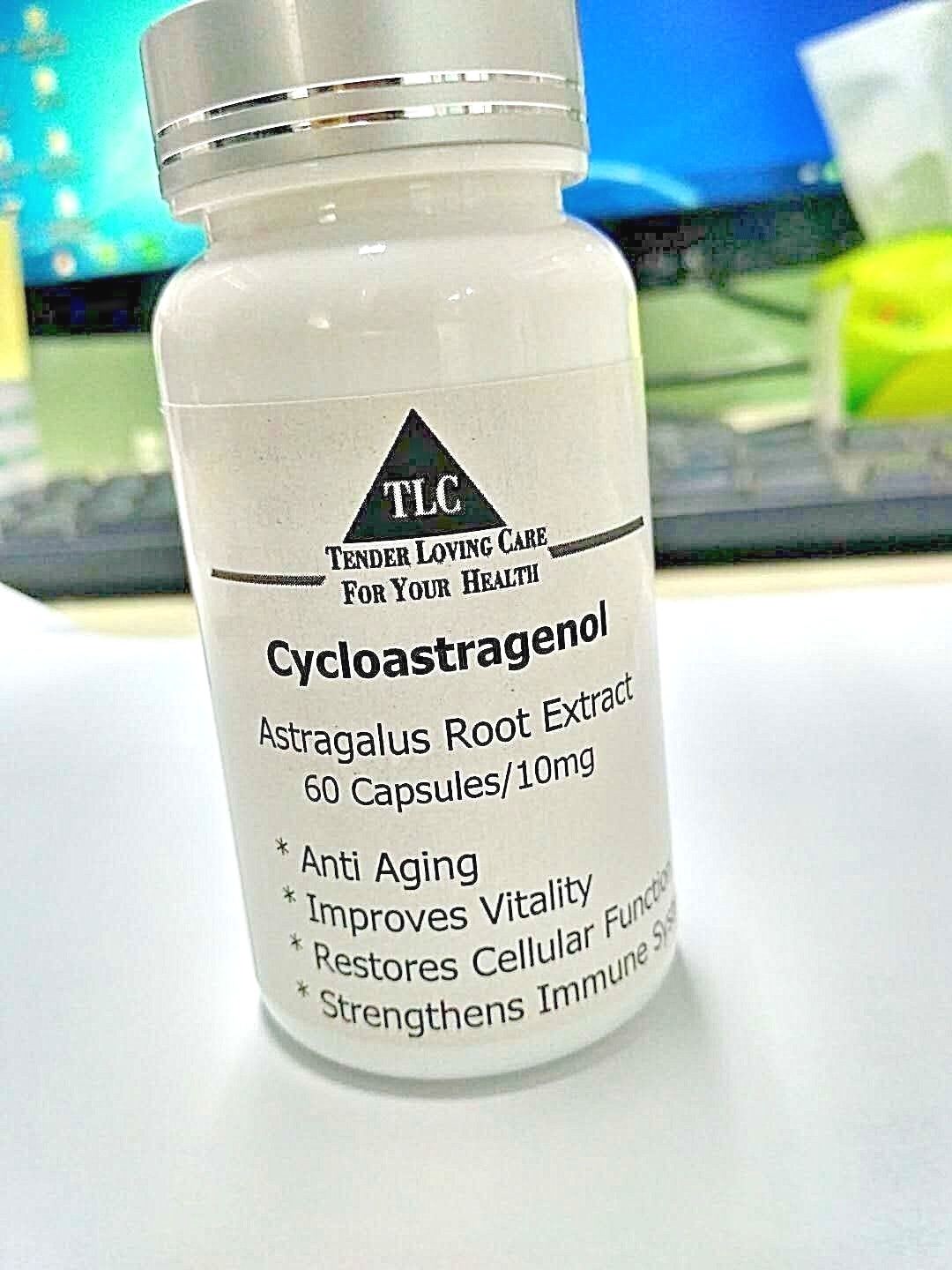 TLC CYCLOASTRAGENOL 10 mg – 60 Caps Feel Younger #1 RATED – Compare to TA65