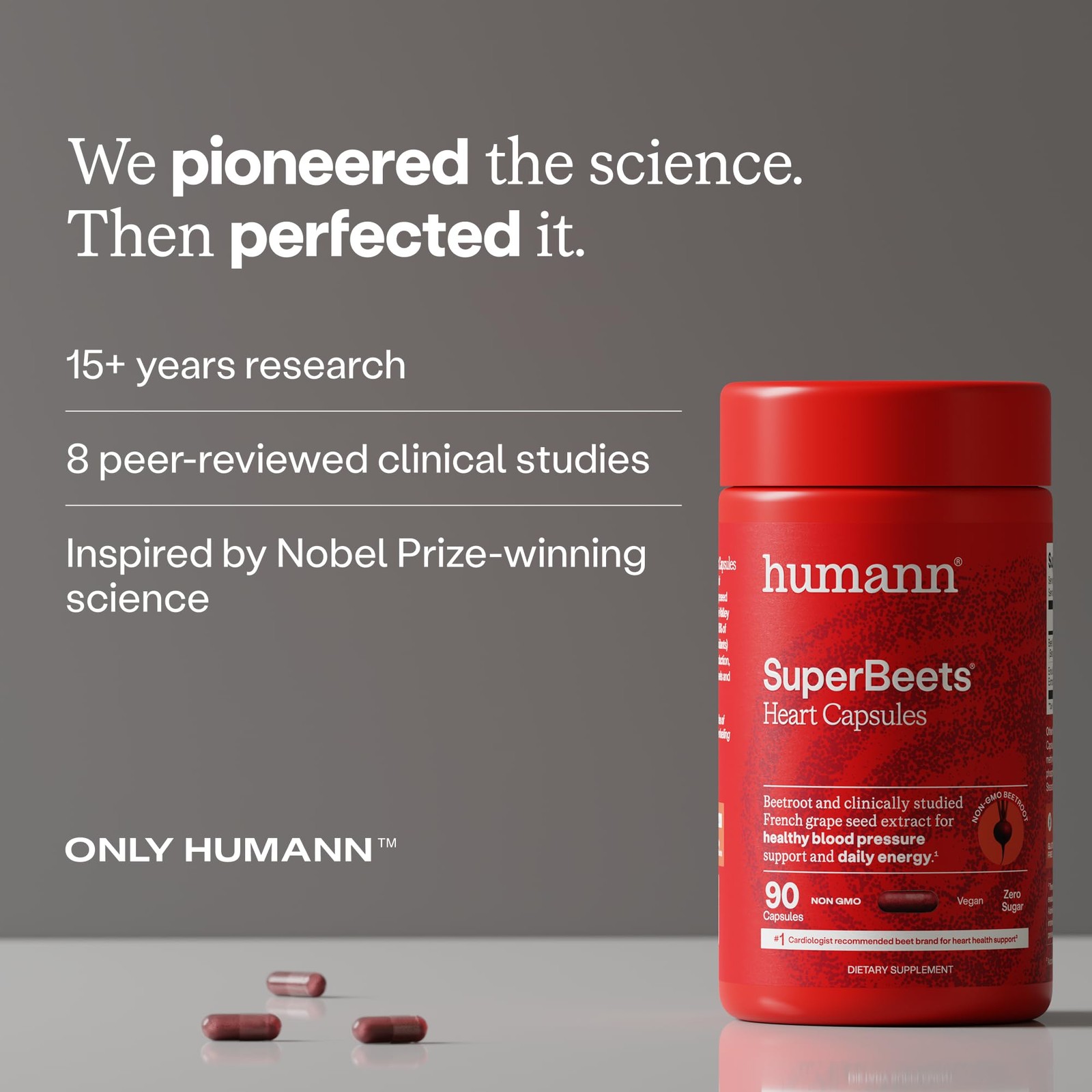 Humann SuperBeets Beet Root Capsules Quick Release 90 Count (Pack of 1)
