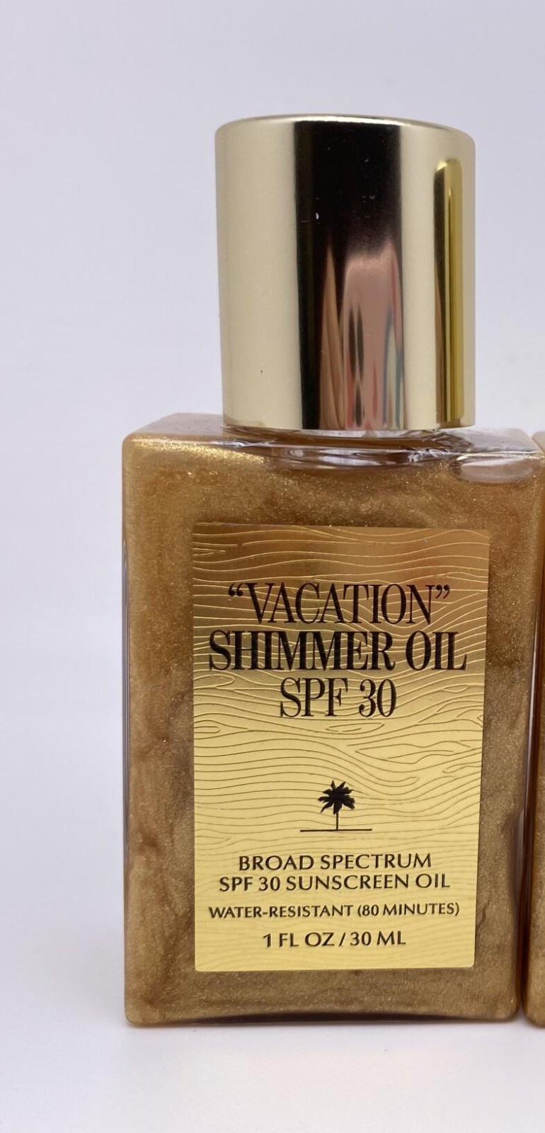 Vacation by Vacation Shimmer Oil SPF 30 Broad Spectrum 1 Oz 30 mL Unboxed 6/2027