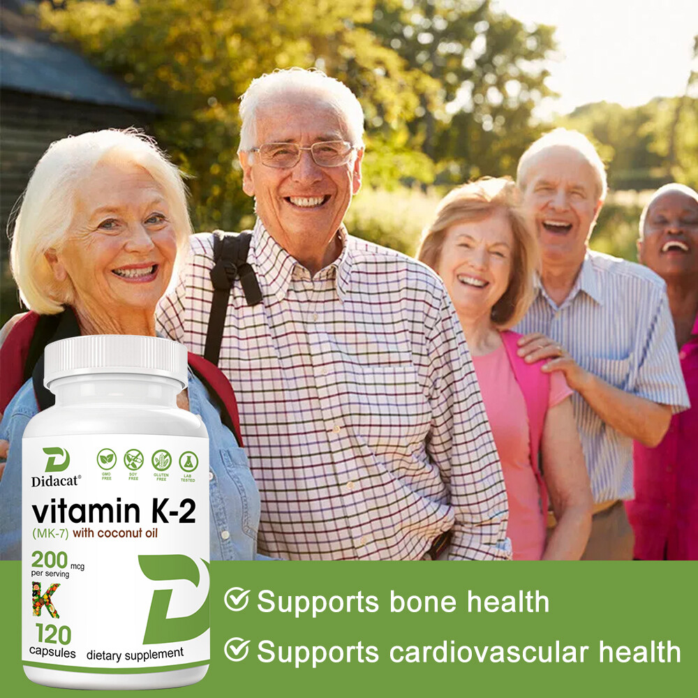 Vitamin K2 (MK-7) 200mcg,Bone, Joint, & Immune Support,Cardiovascular Health