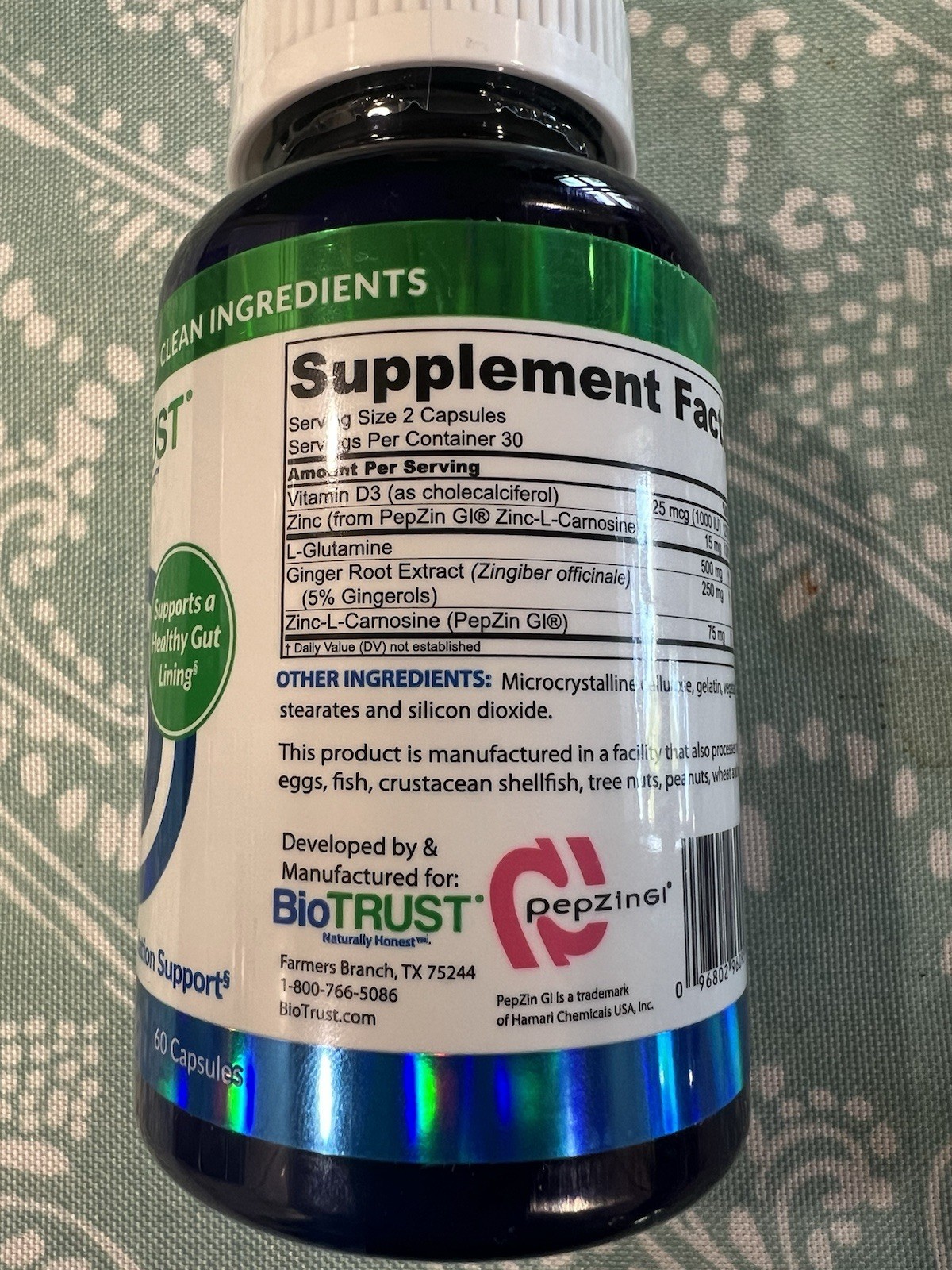 60ct BioTRUST GUT REG Advanced Probiotic & Gut Health Formula immune EXP 5/2025