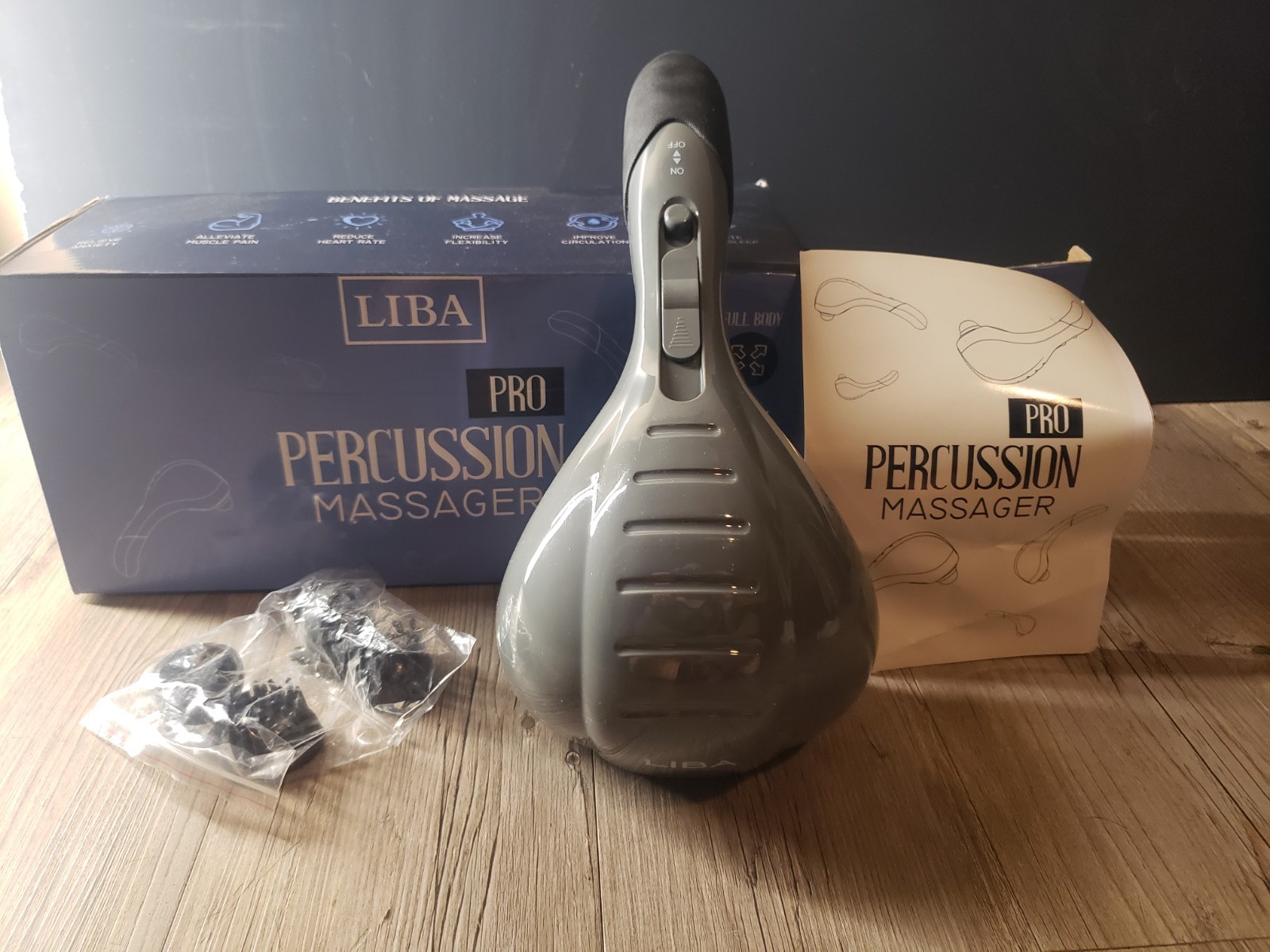 Liba Variable Speed Handheld Professional Percussion Dual Massager